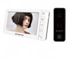 Комплект видеодомофона Tantos Amelie (White) + вызывная панель Tantos IPanel 2 (Black)