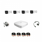 HDCVI  Комплект видеонаблюдения Dahua(8) 2MP (FullHD) 4 цилиндр с подсветкой 80м