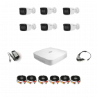 HDCVI  Комплект видеонаблюдения Dahua(8) 2MP (FullHD) 6 цилиндр с подсветкой 80м